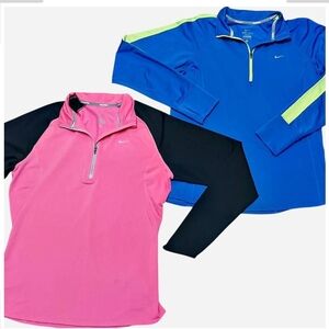 Nike Running Women'sPink and Blue Long Sleeve Pullovers